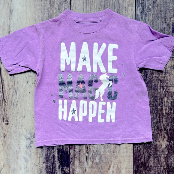 Girls size 3T Stars and Sprinkles lavender, white, & silver short-sleeve T-shirt - Picture 1 of 3